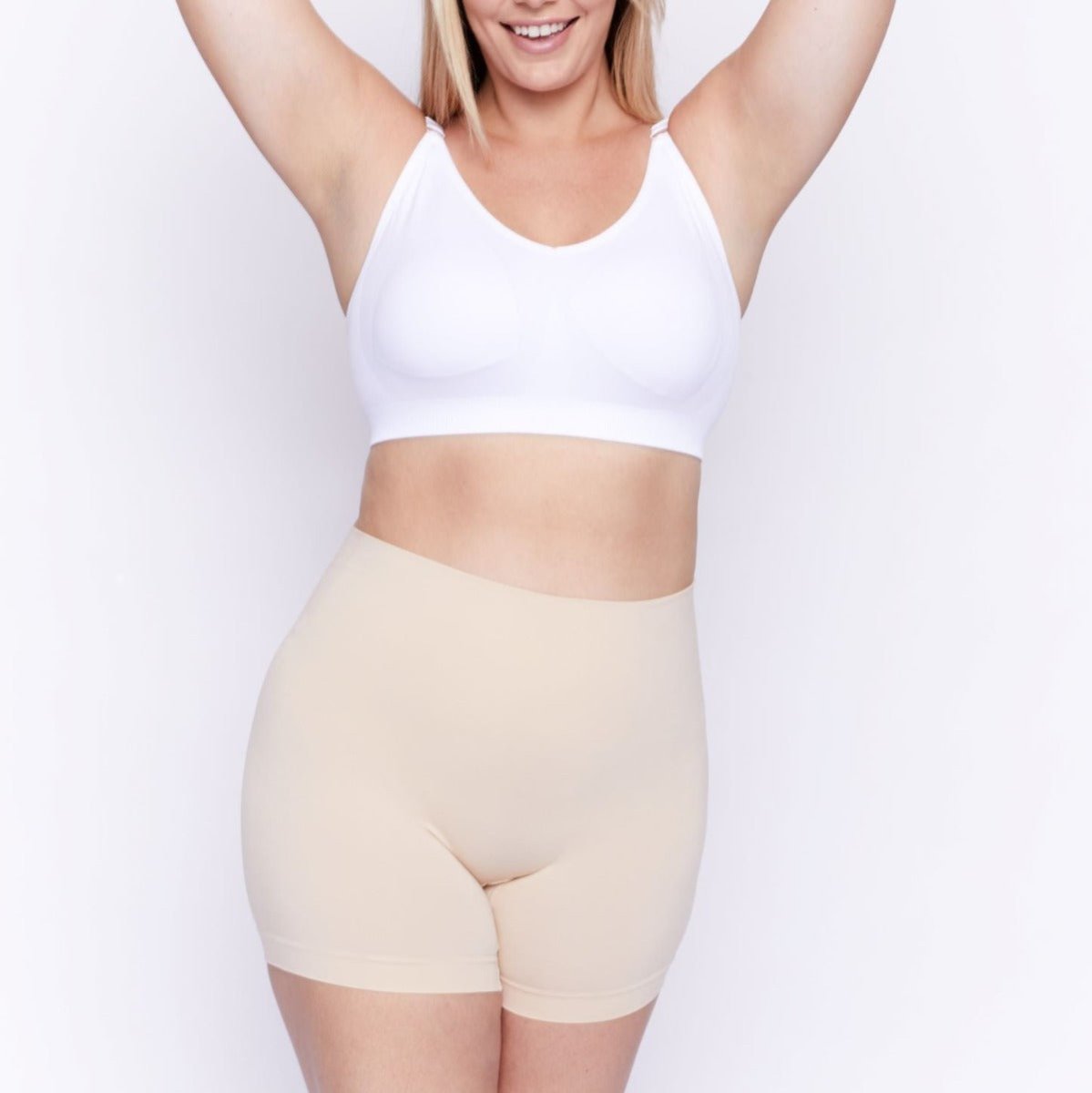 Smoothing At Waist Bike Short - Underoutfit - UN-SAWBS-355-S-SAND